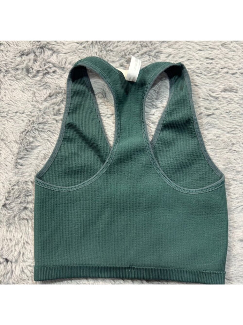 Free People Forest Green Ribbed Racerback Tank - Picture 10 of 11